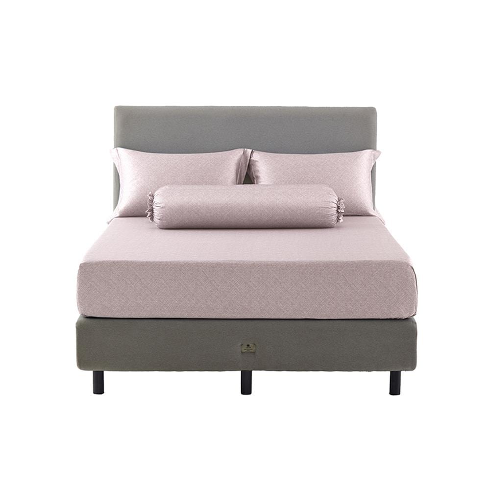 ชุดผ้าปูที่นอน 5 ฟุต (ชุด 5 ชิ้น) DUNLOPILLO VERONA VRN-03 S26 LIGHT PINK