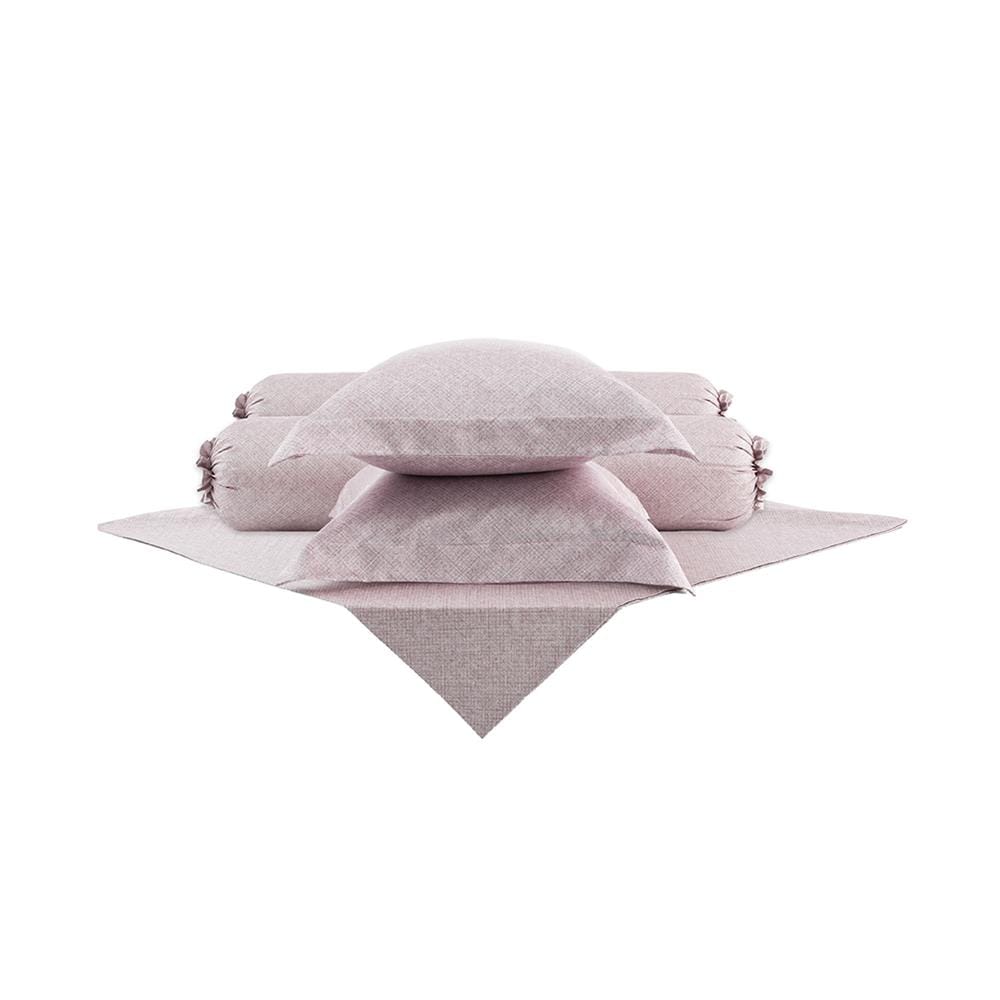 ชุดผ้าปูที่นอน 5 ฟุต (ชุด 5 ชิ้น) DUNLOPILLO VERONA VRN-03 S26 LIGHT PINK