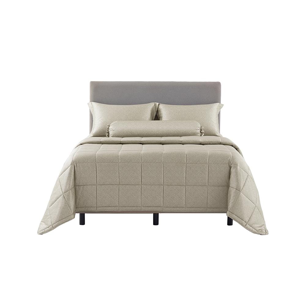 ชุดผ้าปูที่นอน 5 ฟุต (ชุด 6 ชิ้น) DUNLOPILLO VERONA VRN-04 S26 LATTE
