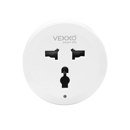เต้ารับไร้สาย 3 ตา VEXXO F5ADP-VEX1-010U สีขาว_0
