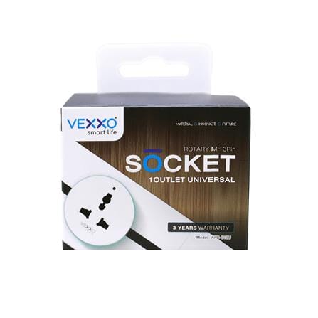 เต้ารับไร้สาย 3 ตา VEXXO F5ADP-VEX1-010U สีขาว_4