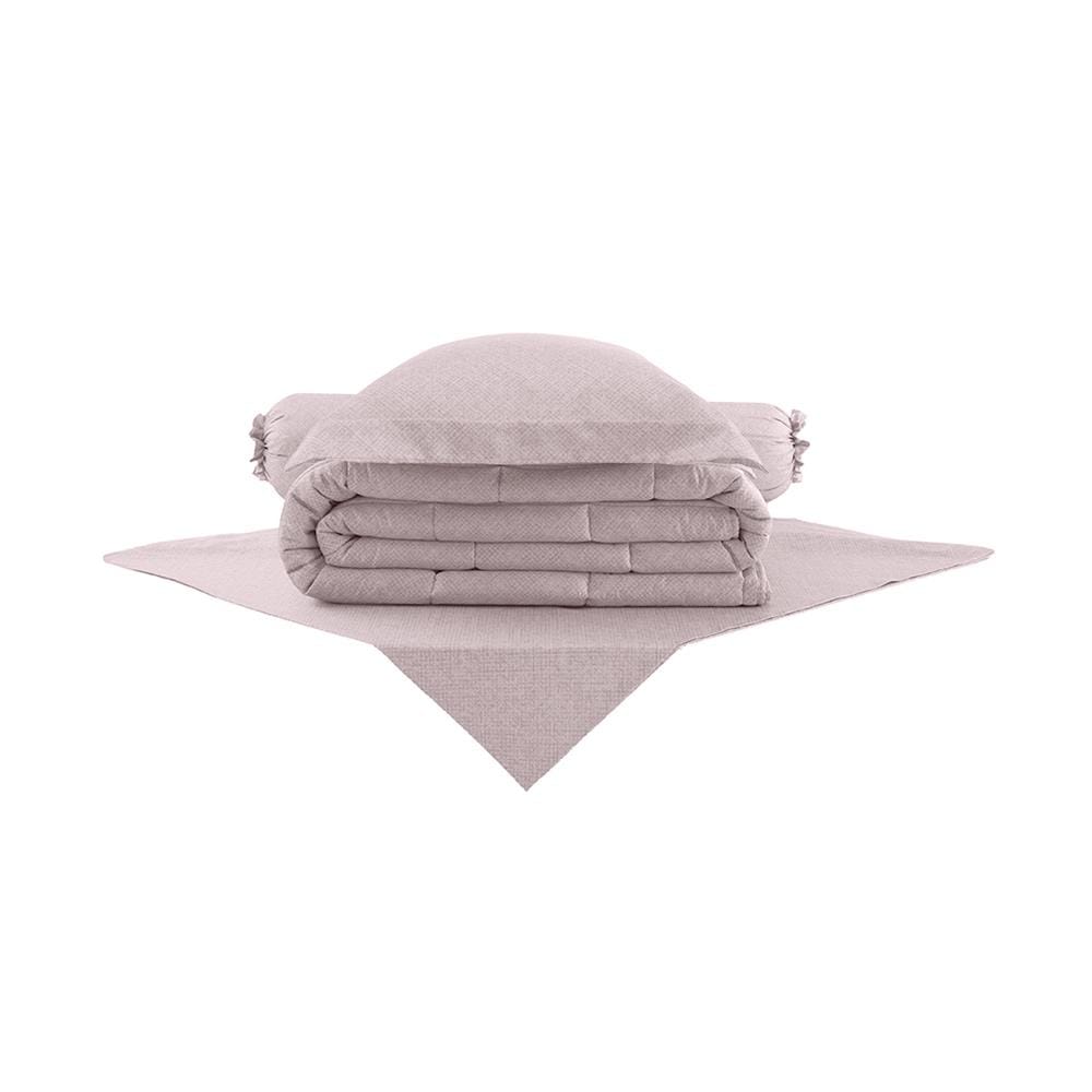 ชุดผ้าปูที่นอน 3.5 ฟุต (ชุด 4 ชิ้น) DUNLOPILLO VERONA VRN-03 S26 LIGHT PINK