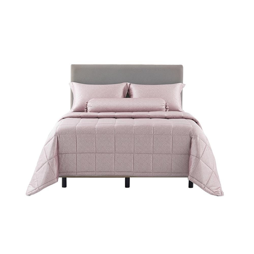 ชุดผ้าปูที่นอน 5 ฟุต (ชุด 6 ชิ้น) DUNLOPILLO VERONA VRN-03 LIG PINK