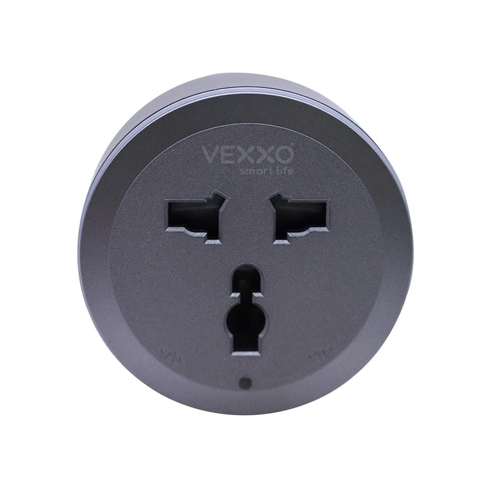 เต้ารับไร้สาย 3 ตา VEXXO F5ADP-VEX2-010U สีเทา
