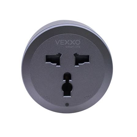 เต้ารับไร้สาย 3 ตา VEXXO F5ADP-VEX2-010U สีเทา