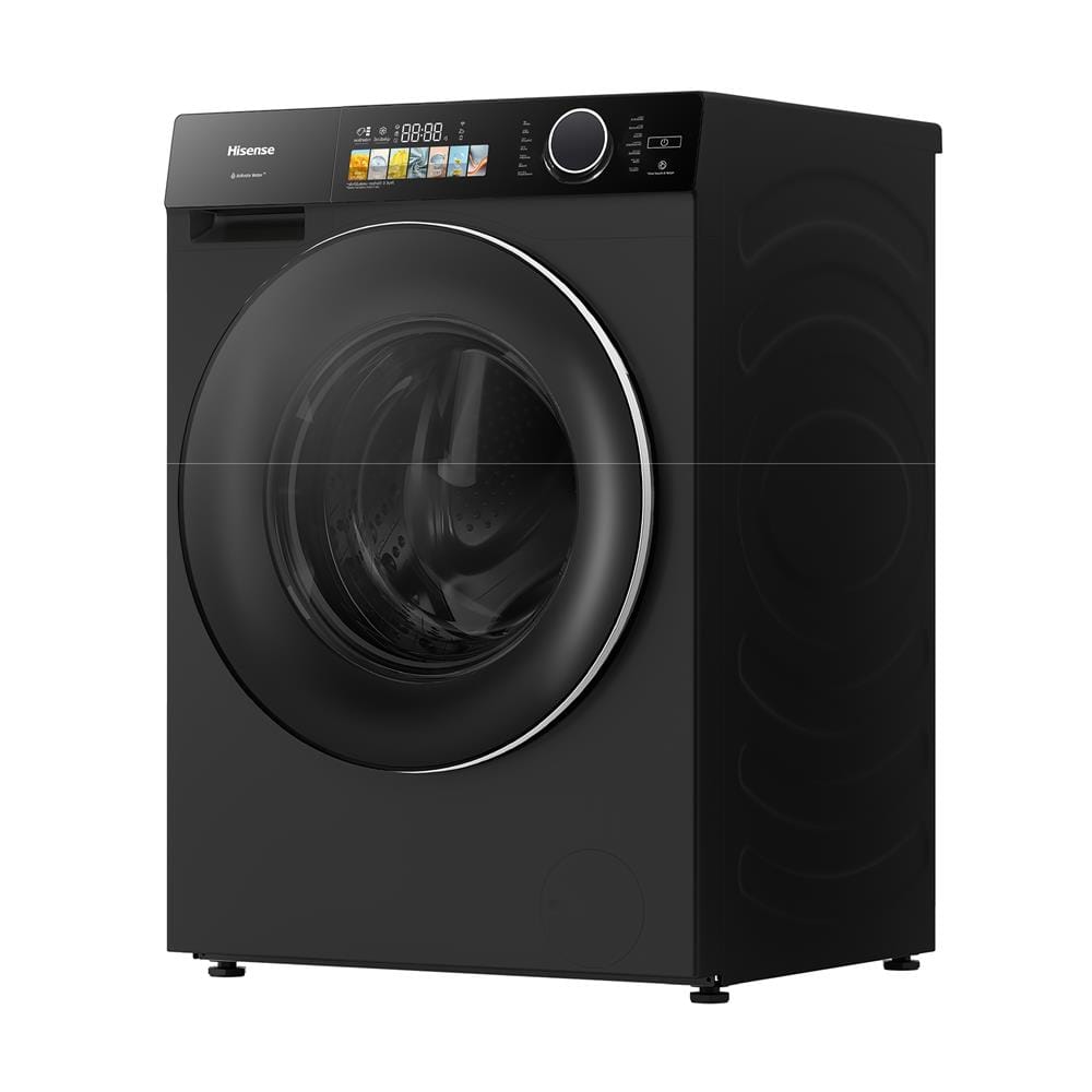เครื่องซักอบผ้าฝาหน้า HISENSE WD120M5 12/8 กก. 1400 RPM อินเวอร์เตอร์ สีดำ