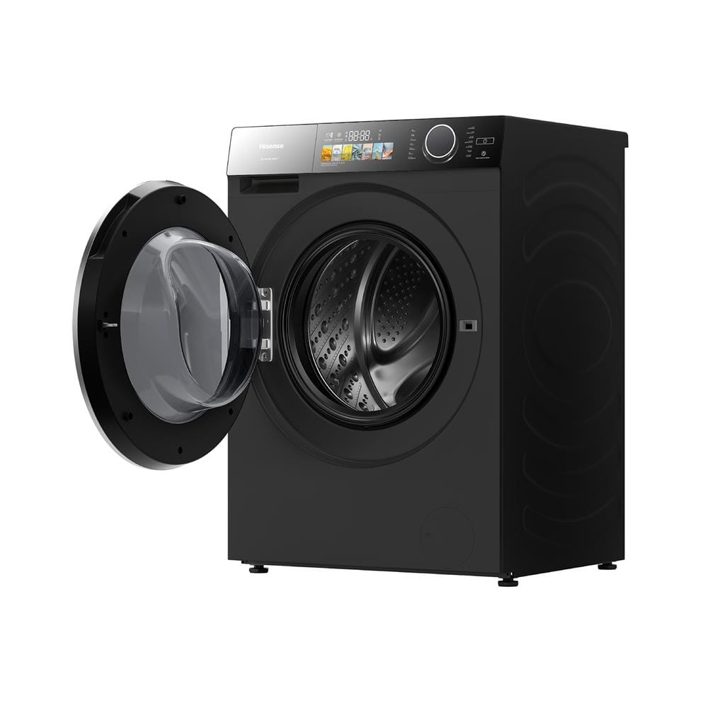 เครื่องซักอบผ้าฝาหน้า HISENSE WD120M5 12/8 กก. 1400 RPM อินเวอร์เตอร์ สีดำ