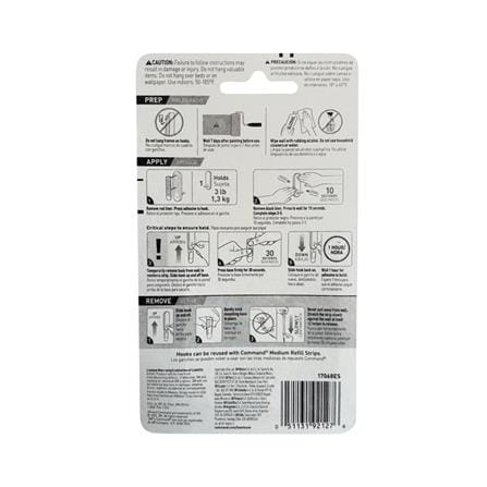 ขอแขวนเทปกาว 3M COMMAND 17068ES SIZE M (แพ็ก 2 ชิ้น)_1