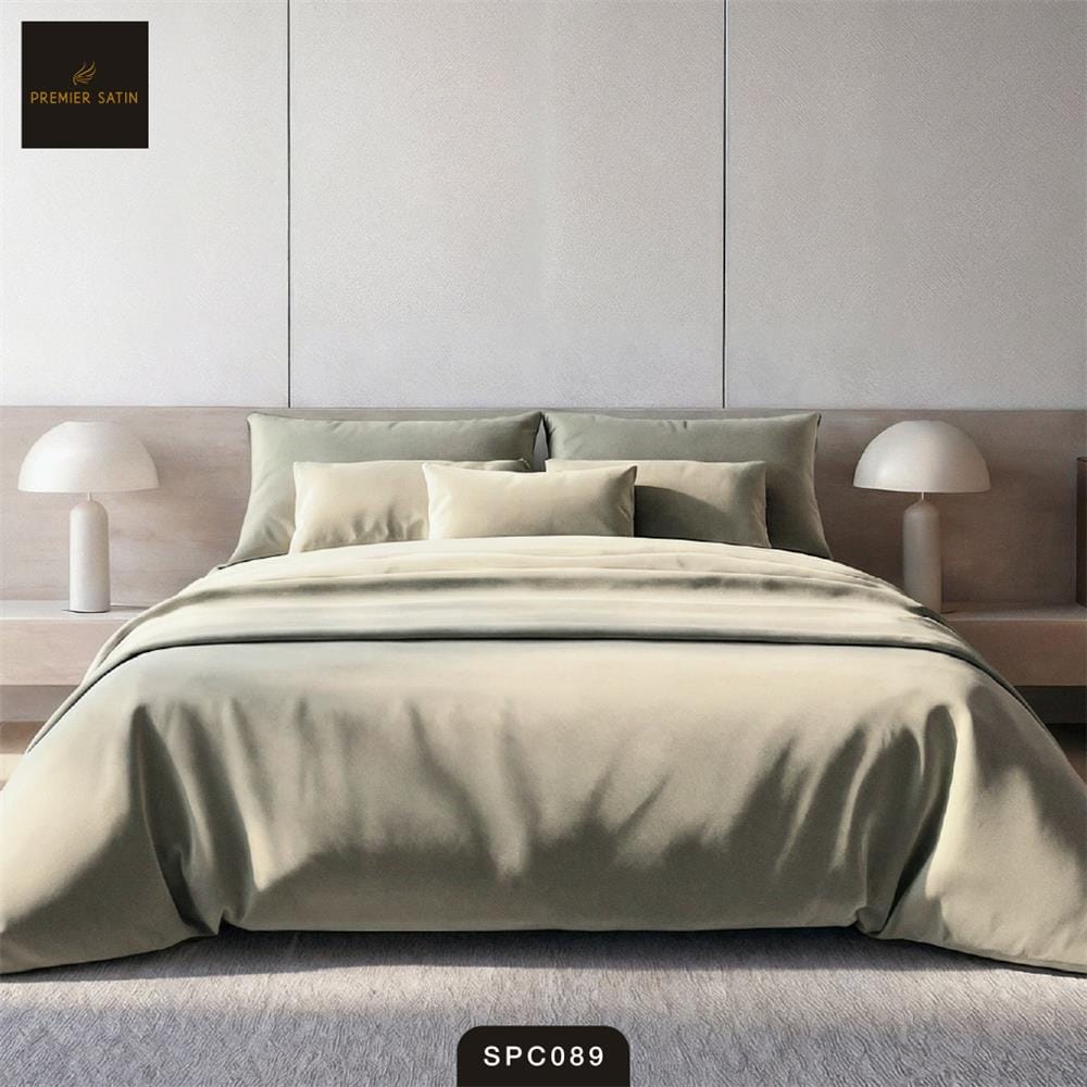 ชุดผ้าปูที่นอน 6 ฟุต (ชุด 3 ชิ้น) PREMIER SATIN ROYAL TOUCH SOLID SPC089