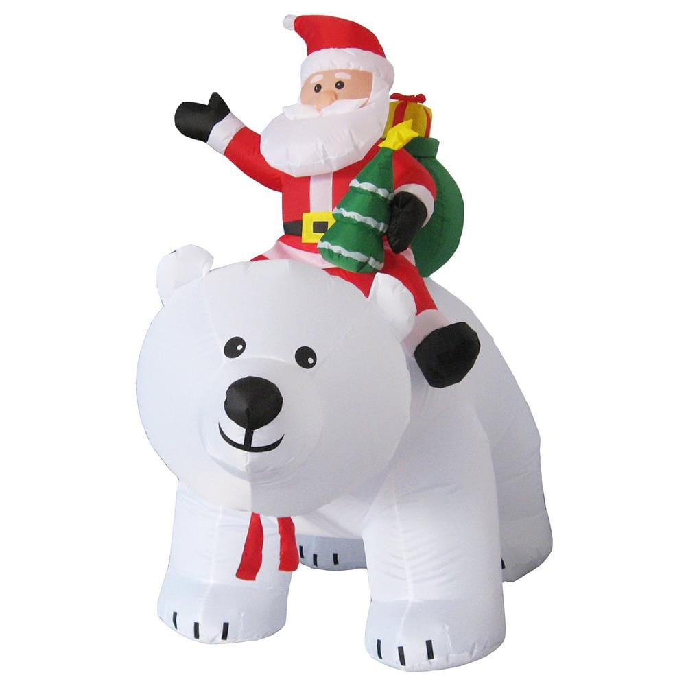 ซานตาครอสเป่าลม & BEAR SNAZZ 2.1 ม. สีแดง