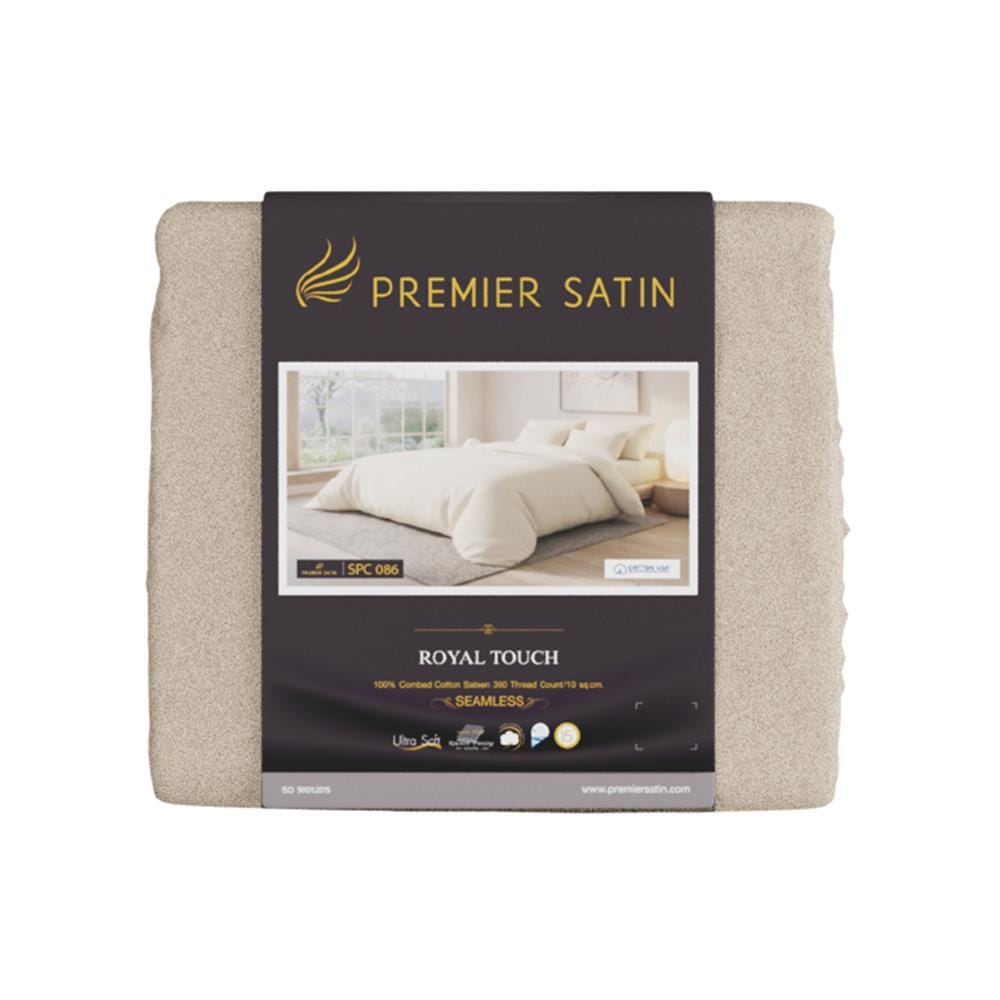 ชุดผ้าปูที่นอน 3.5 ฟุต (ชุด 2 ชิ้น) PREMIER SATIN ROYAL TOUCH SOLID SPC086