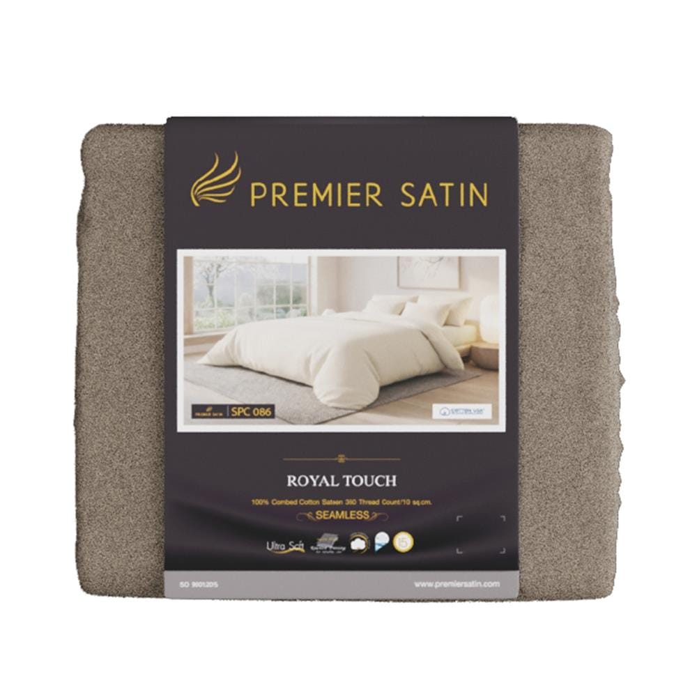 ชุดผ้าปูที่นอน 5 ฟุต (ชุด 3 ชิ้น) PREMIER SATIN ROYAL TOUCH SOLID SPC086