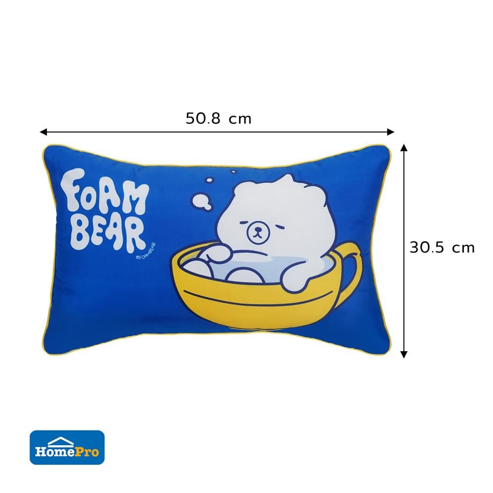 หมอนหนุน ใยสังเคราะห์ SNAZZ FOAM BEAR 12x20 นิ้ว