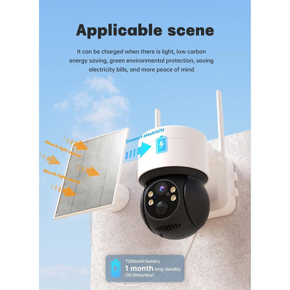 กล้องวงจรปิดภายนอก EAGLE EYE 4G SOLAR  (1 แถม 1)