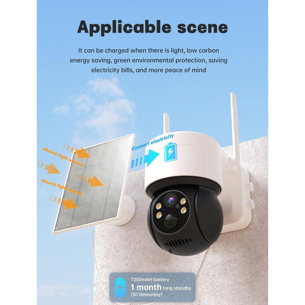 กล้องวงจรปิดภายนอก EAGLE EYE 3MP SOLAR (1แถม1)