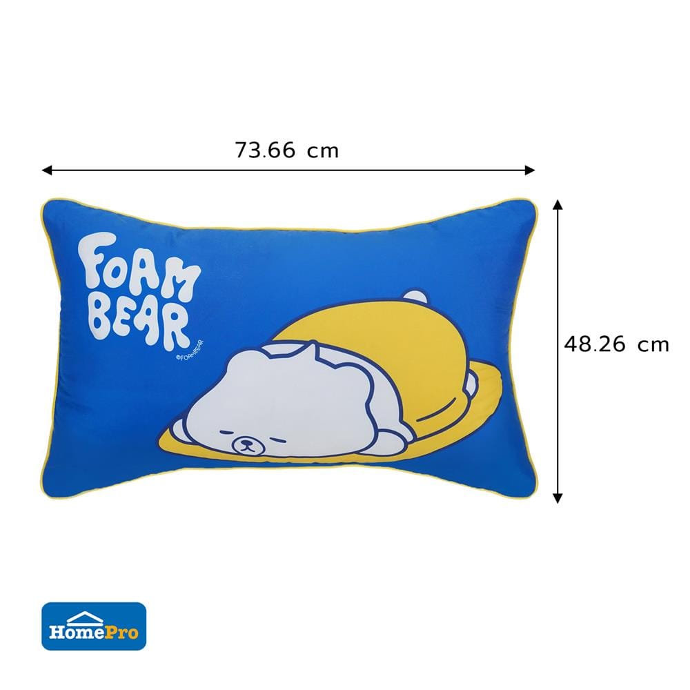 หมอนหนุน ใยสังเคราะห์ SNAZZ FOAM BEAR 19x29 นิ้ว
