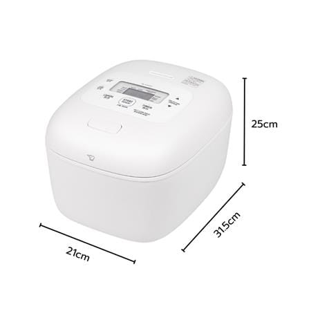 หม้อหุงข้าว DIGITAL ZOJIRUSHI NL-EAQ10-WA 1 ลิตร สีขาว_5
