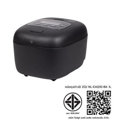 หม้อหุงข้าว DIGITAL ZOJIRUSHI NL-EAQ10-BA 1 ลิตร สีดำ_6