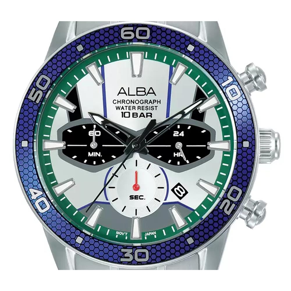 นาฬิกาข้อมือผู้ชาย ALBA รุ่น SPORTIVE AT3K45X ขนาด 44 มม. สีขาว