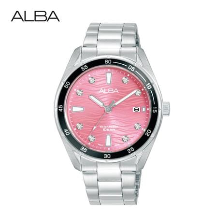 นาฬิกาข้อมือผู้หญิง ALBA รุ่น AG8P07X ขนาด 36 มม. สีชมพู_0