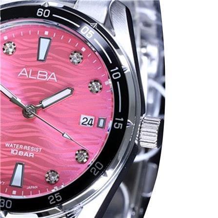 นาฬิกาข้อมือผู้หญิง ALBA รุ่น AG8P07X ขนาด 36 มม. สีชมพู_3