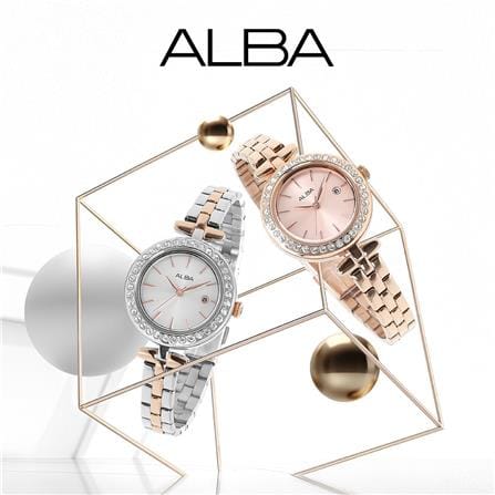 นาฬิกาข้อมือผู้หญิง ALBA รุ่น IKEBANA AH7DR3X ขนาด 30 มม. สีเงิน_2