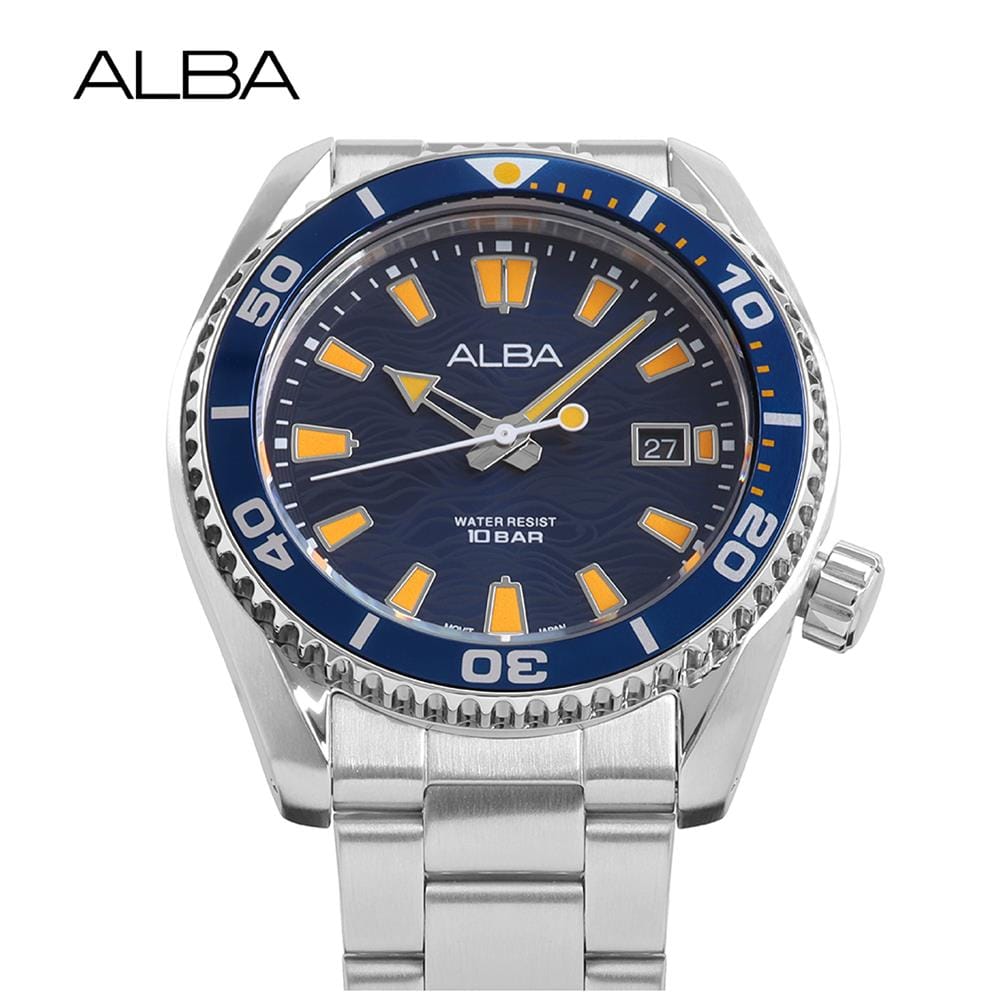 นาฬิกาข้อมือผู้ชาย ALBA รุ่น SPORTIVE AS9R67X ขนาด 43.5 มม. สีน้ำเงิน