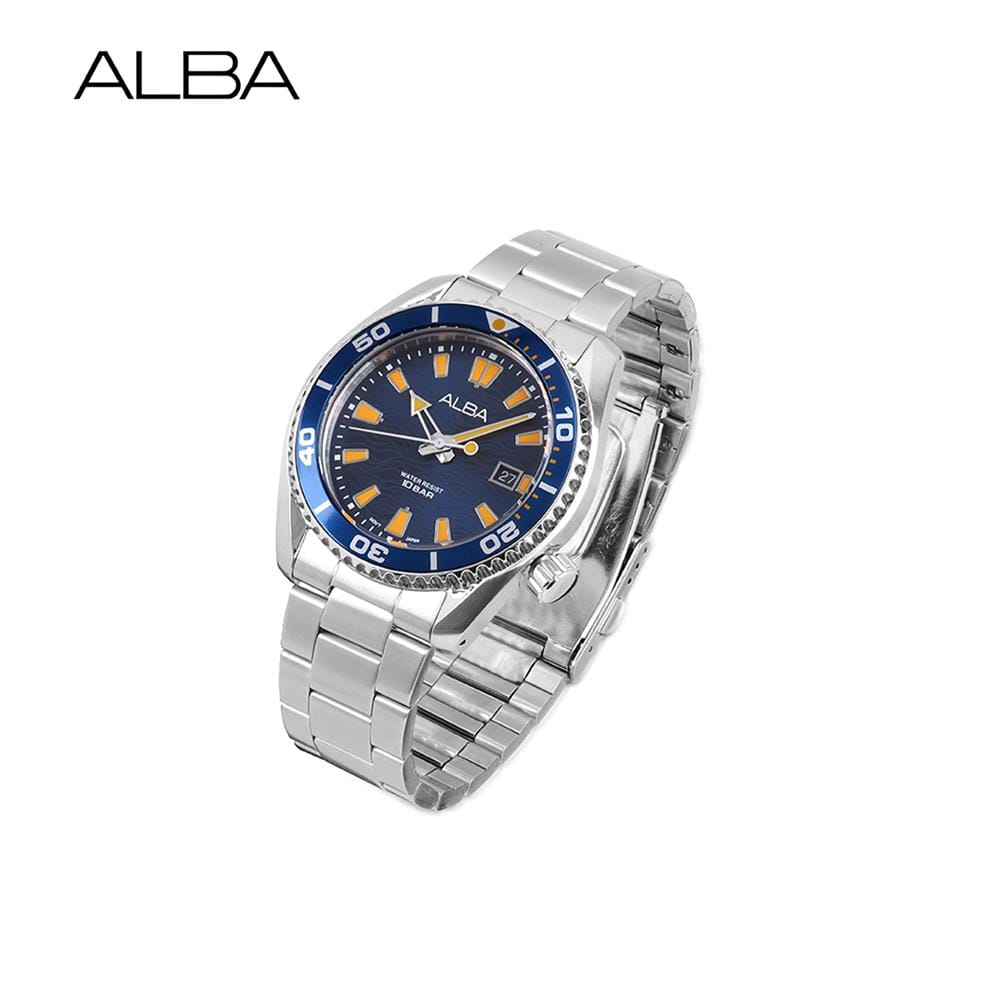 นาฬิกาข้อมือผู้ชาย ALBA รุ่น SPORTIVE AS9R67X ขนาด 43.5 มม. สีน้ำเงิน