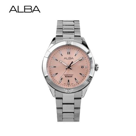 นาฬิกาข้อมือผู้หญิง ALBA รุ่น BOYISH AG8M97X ขนาด 35.5 มม. สีชมพูอ่อน_0
