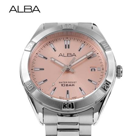 นาฬิกาข้อมือผู้หญิง ALBA รุ่น BOYISH AG8M97X ขนาด 35.5 มม. สีชมพูอ่อน_1