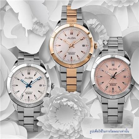 นาฬิกาข้อมือผู้หญิง ALBA รุ่น BOYISH AG8M97X ขนาด 35.5 มม. สีชมพูอ่อน_5