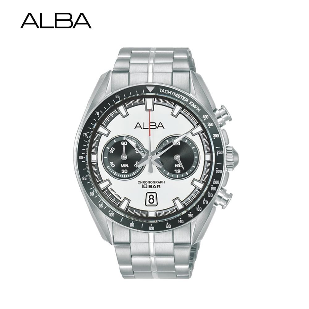 นาฬิกาข้อมือผู้ชาย ALBA รุ่น SIGNA A4B023X ขนาด 44 มม. สีขาว_1