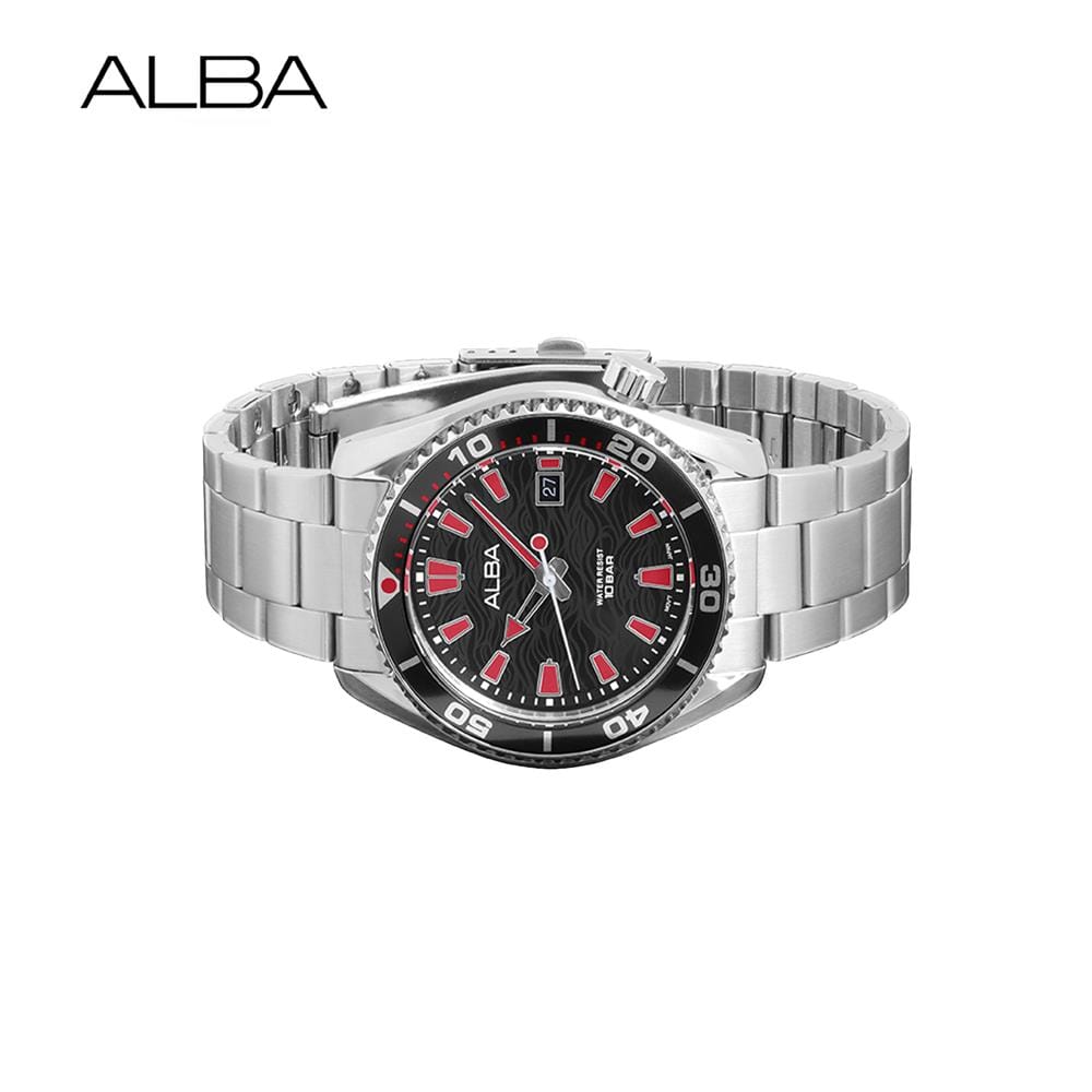 นาฬิกาข้อมือผู้ชาย ALBA รุ่น SPORTIVE AS9R73X ขนาด 43.5 มม. สีดำ