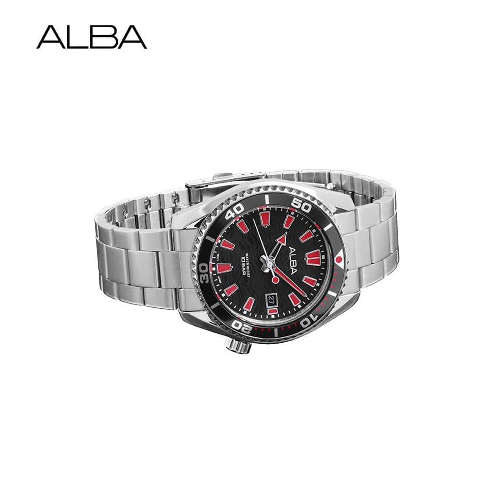 นาฬิกาข้อมือผู้ชาย ALBA รุ่น SPORTIVE AS9R73X ขนาด 43.5 มม. สีดำ
