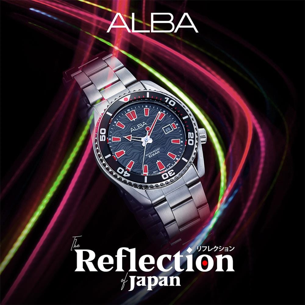 นาฬิกาข้อมือผู้ชาย ALBA รุ่น SPORTIVE AS9R73X ขนาด 43.5 มม. สีดำ