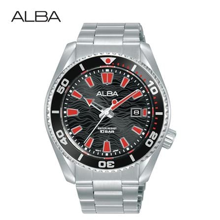 นาฬิกาข้อมือผู้ชาย ALBA รุ่น SPORTIVE AS9R73X ขนาด 43.5 มม. สีดำ