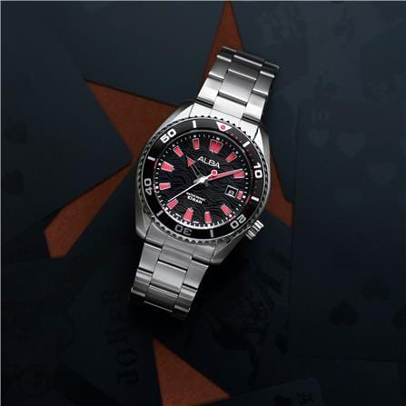 นาฬิกาข้อมือผู้ชาย ALBA รุ่น SPORTIVE AS9R73X ขนาด 43.5 มม. สีดำ_5