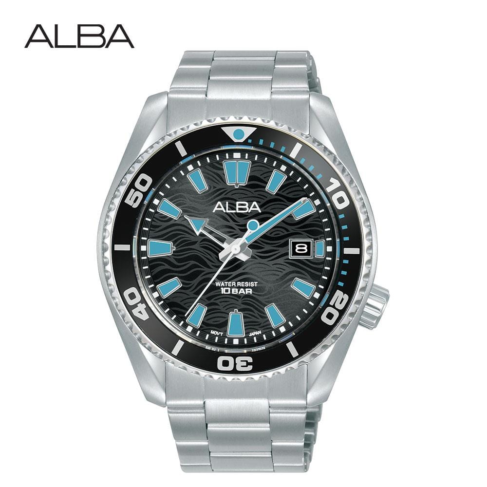 นาฬิกาข้อมือผู้ชาย ALBA รุ่น SPORTIVE AS9R71X ขนาด 43.5 มม. สีดำ