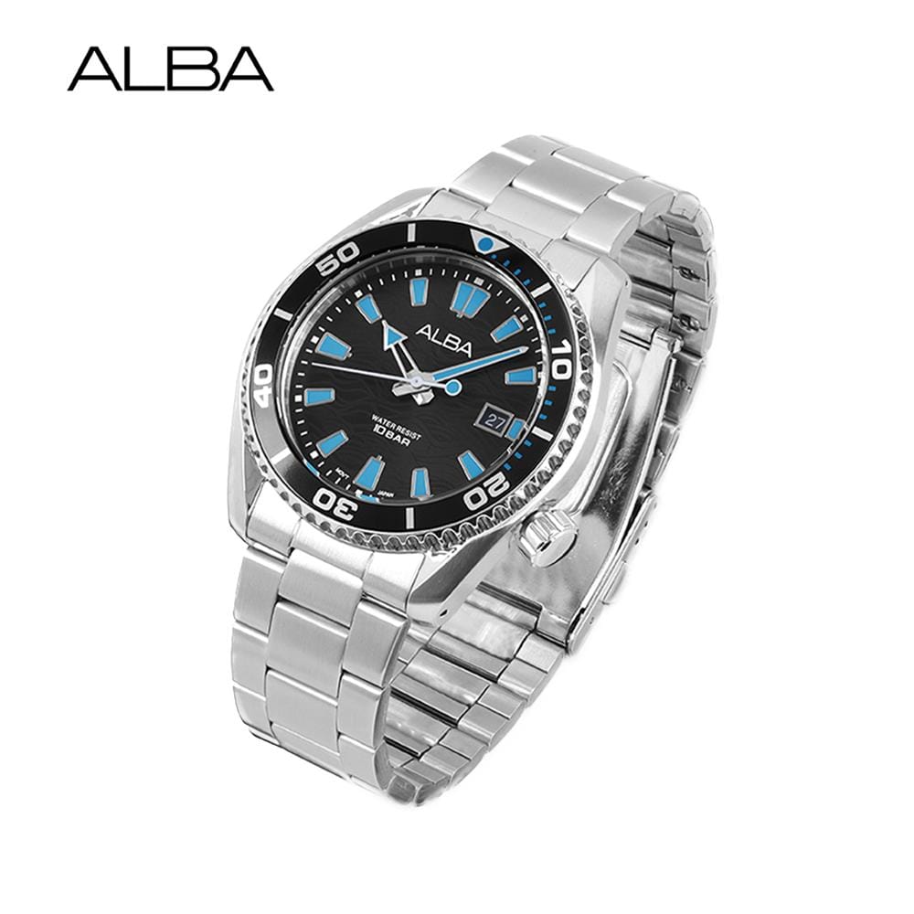 นาฬิกาข้อมือผู้ชาย ALBA รุ่น SPORTIVE AS9R71X ขนาด 43.5 มม. สีดำ