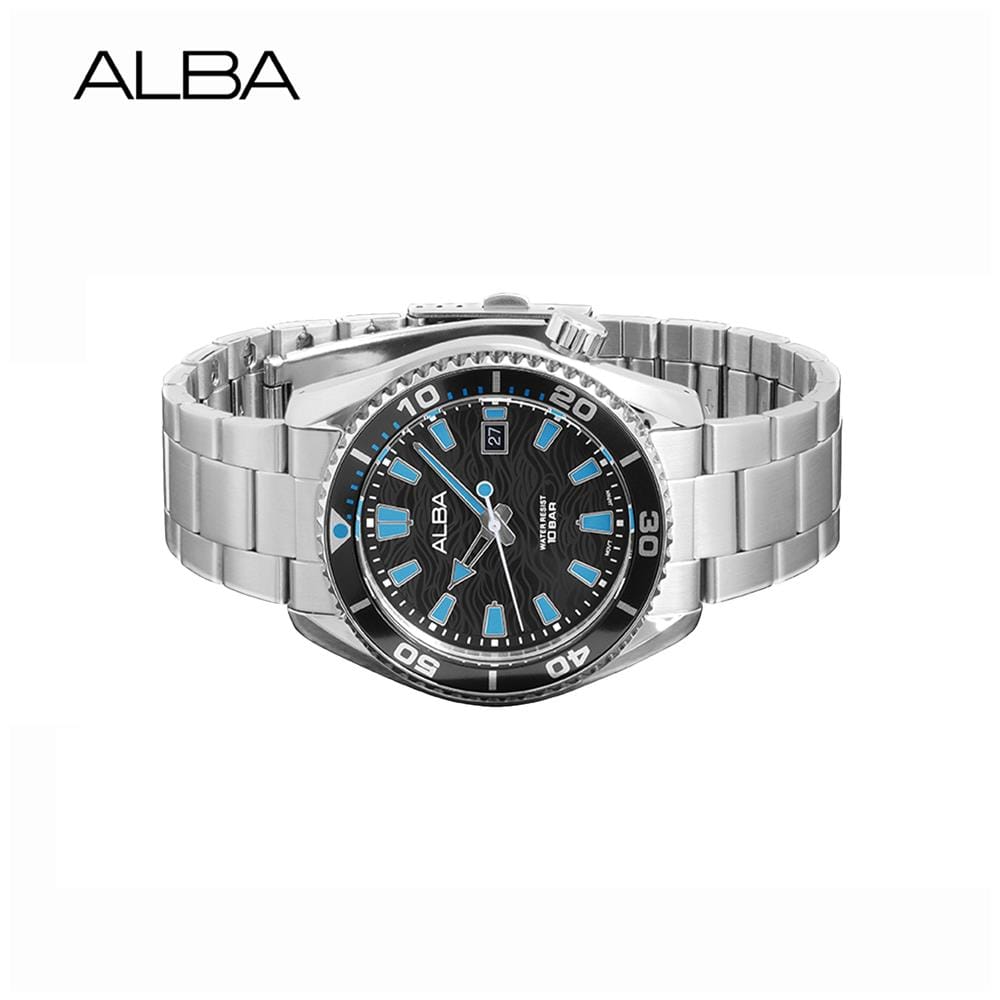 นาฬิกาข้อมือผู้ชาย ALBA รุ่น SPORTIVE AS9R71X ขนาด 43.5 มม. สีดำ
