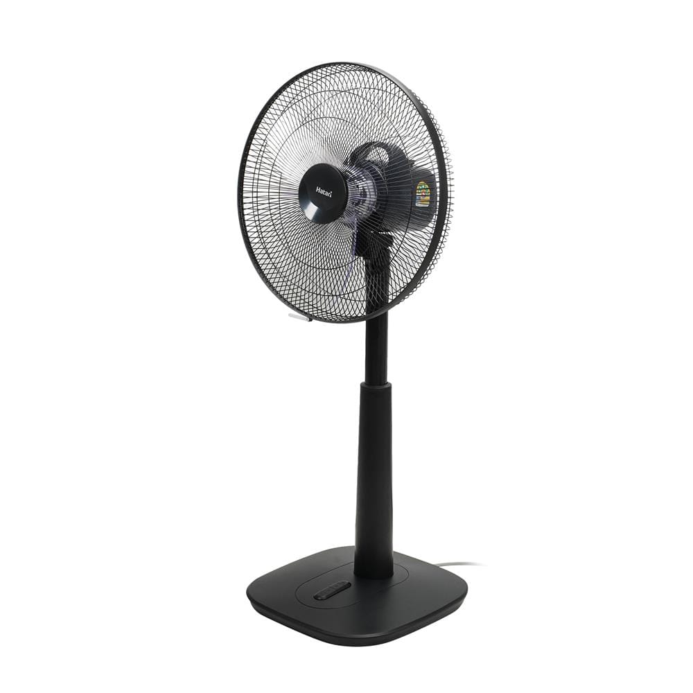 พวงหรีดพัดลมสไลด์ 16 นิ้ว HATARI S16M1 สีดำ