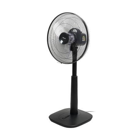 พวงหรีดพัดลมสไลด์ 16 นิ้ว HATARI S16M1 สีดำ_2