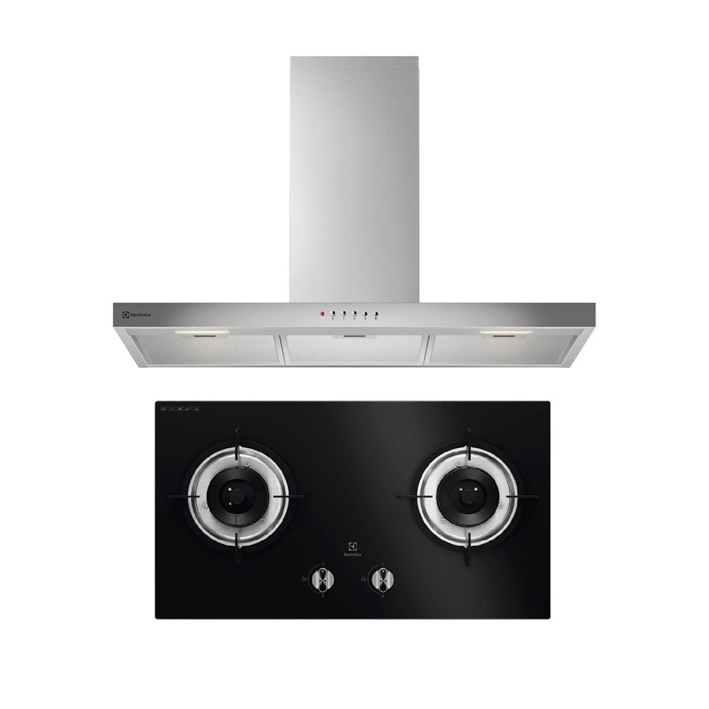 เตาฝัง+เครื่องดูดควัน ELECTROLUX EHG7220BF+ECT9412XB