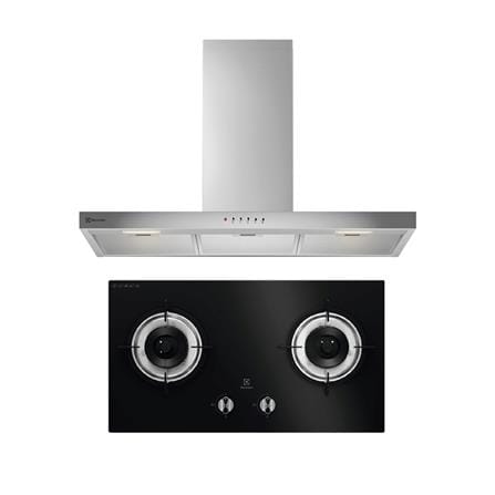 เตาฝัง+เครื่องดูดควัน ELECTROLUX EHG7220BF+ECT9412...
