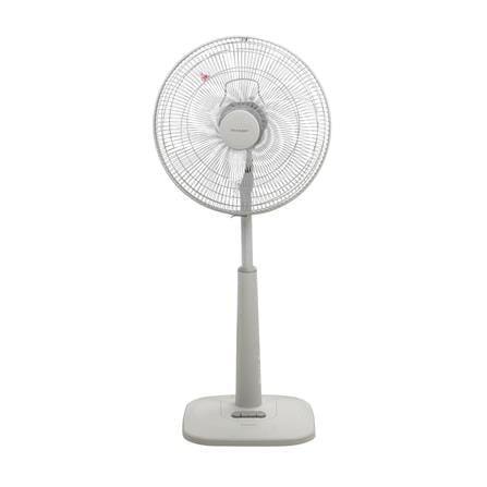พวงหรีดพัดลมสไลด์ 16 นิ้ว SHARP PJ-SL165GY สีเทาอ่อน_1