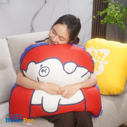 หมอนอิง SNAZZ FOAMBEAR SOFA 24.5x27.5 นิ้ว สีแดง_4