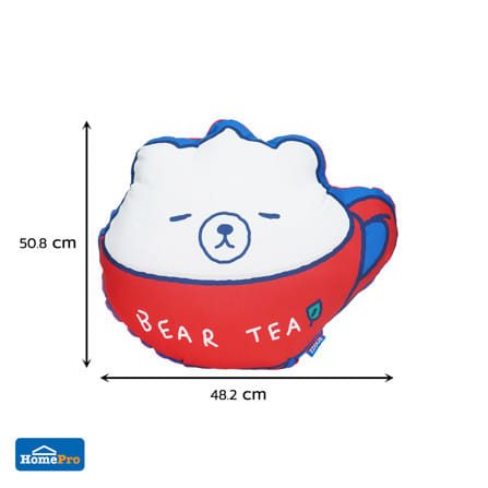 หมอนอิง SNAZZ FOAMBEAR TEA 18.5x20 นิ้ว สีแดง_6