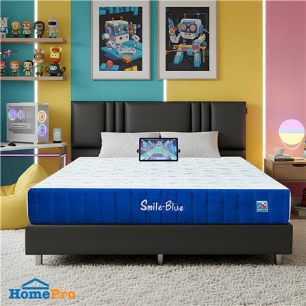 ที่นอน พ็อกเก็ตสปริง 6 ฟุต PICASSO SMILE BLUE_4