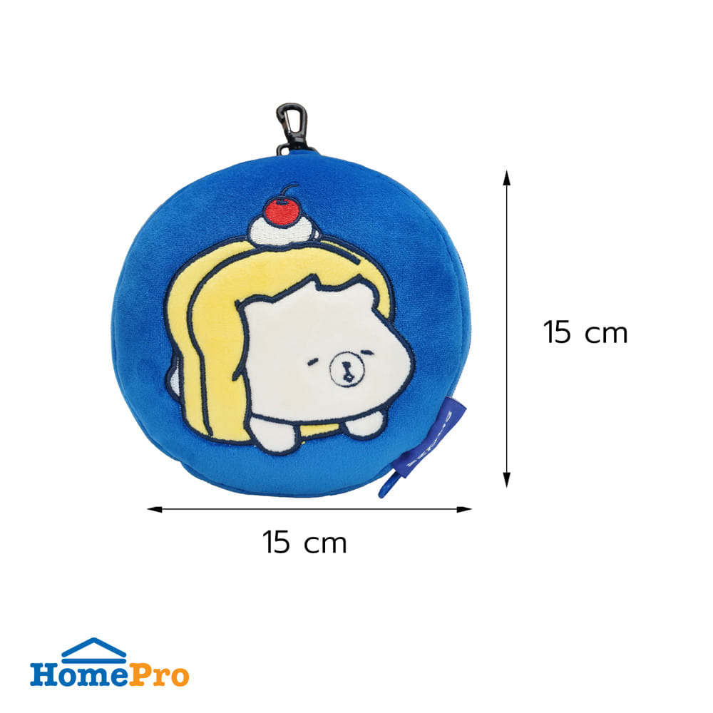 หมอนรองคอ พร้อมผ้าปิดตา SNAZZ FOAM-B TOAST 6x6 นิ้ว สีน้ำเงิน