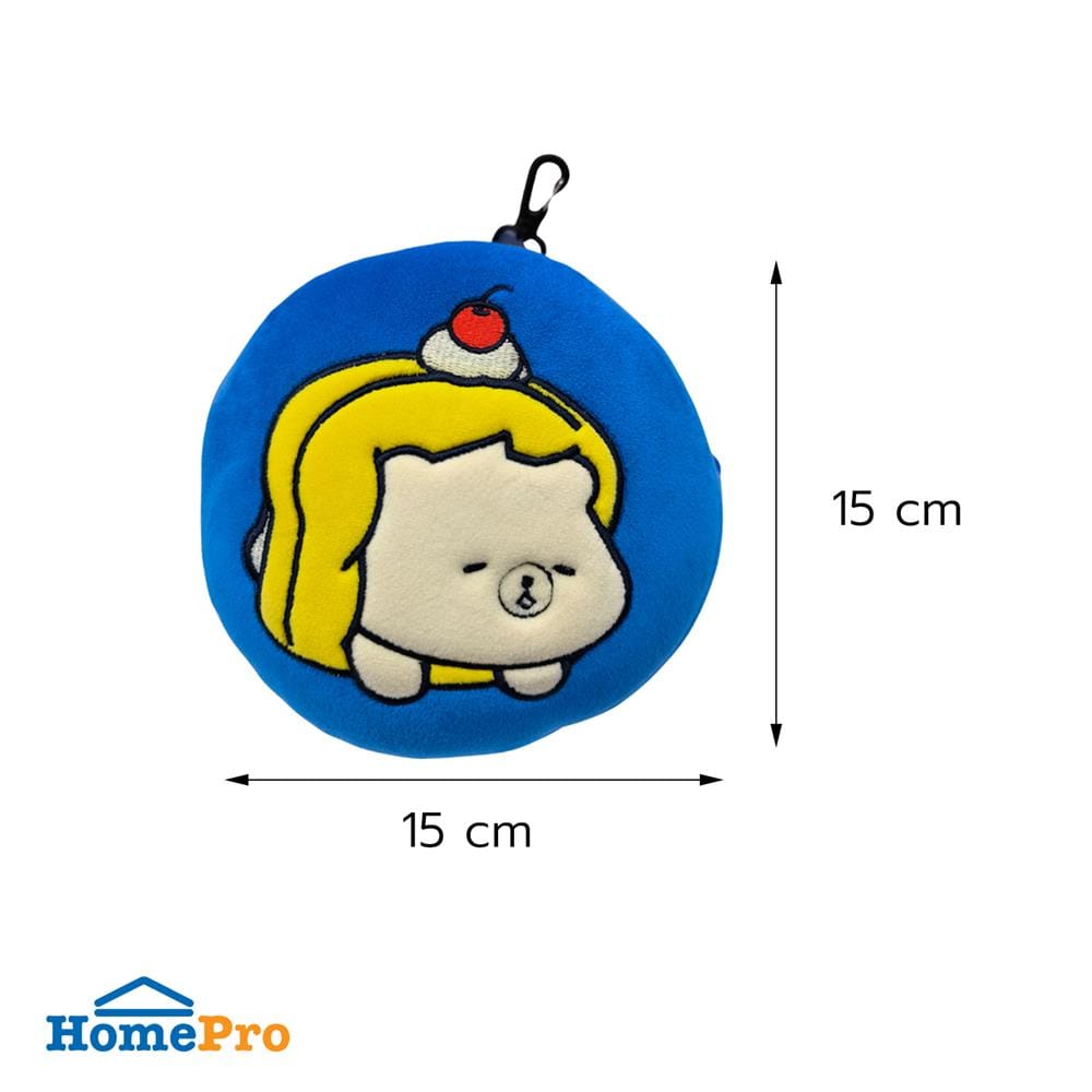 หมอนรองคอ พร้อมผ้าปิดตา SNAZZ FOAM-B TOAST 6x6 นิ้ว สีน้ำเงิน